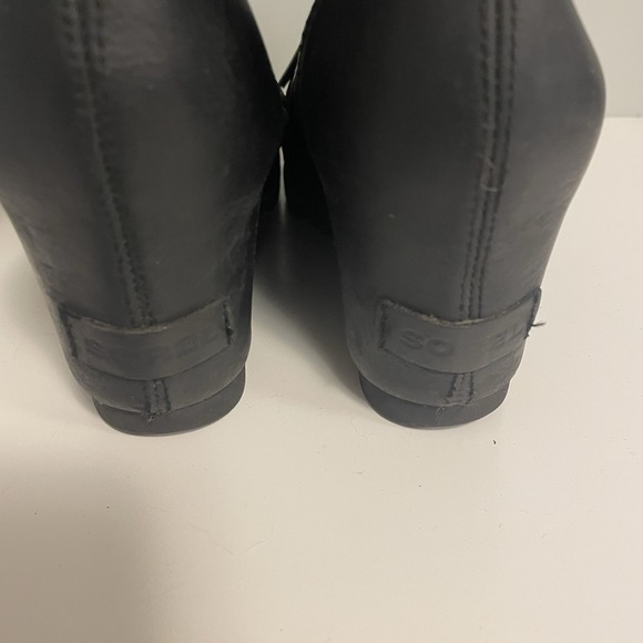 Sorel Joan of Arctic Wedge Black Waterproof Lace Up Bootie Womens 7.5 - Picture 5 of 11